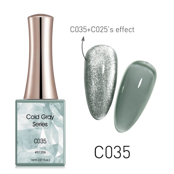 Гел лак Cold Gray c035 – 16 ml