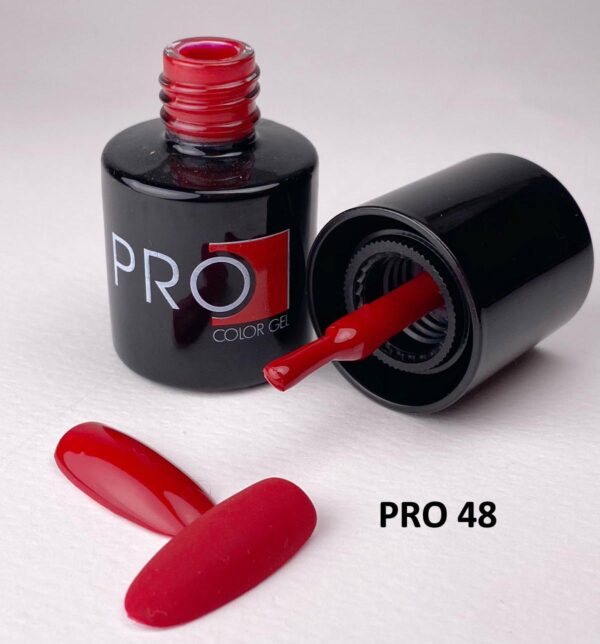 Pro Color Gel 48, 8 ml – Тъмно червено