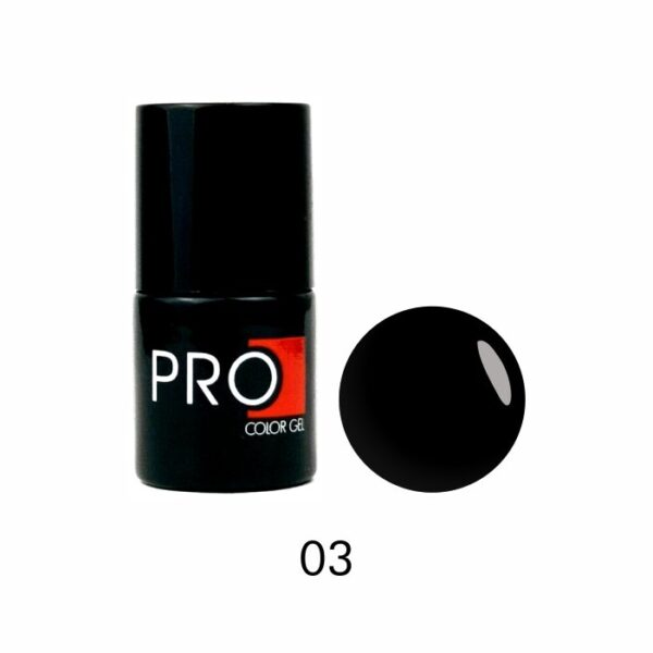 Pro Color Gel 03, 8 ml – Черен