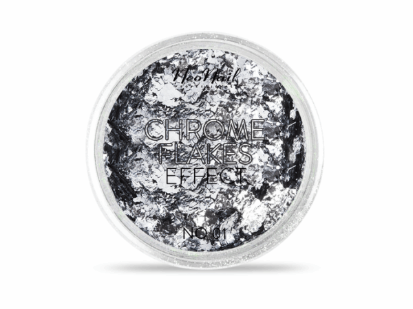 Пудра за дизайн Chrome Flakes Effect No. 01