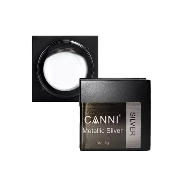 Гел боя Canni Металик – Сребърно